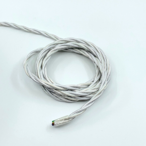 Kabel tvinnad vit 3x0,75 i gruppen Byggnadsvrdsdetaljer / Elartiklar / Belysning / Knoppledning, kabel hos hos magnus & eva AB (1002383)