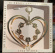 Gold heart with flower wreath large